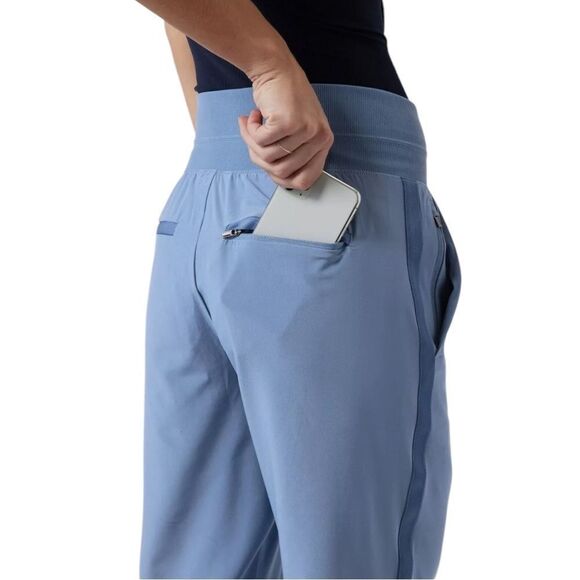 Athleta Cottage Blue Nikita Slim Crop Pant Size 6 NWOT - Picture 4 of 9